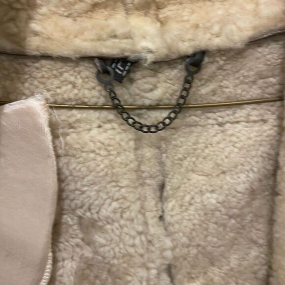 Vintage azizia faux fur lined leather jacket women’s size large from 90s 80s era - Picture 11 of 15